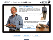 Tablet Screenshot of gopad.ca